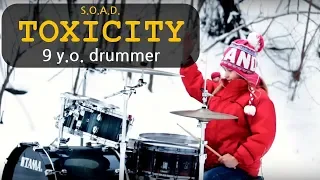 Toxicity by SOAD - Ultimate Drum Cover - Insane Challenge by Kate Kuziakina, 9 y.o. drummer girl