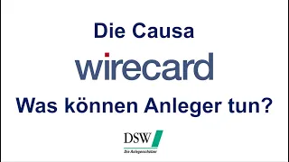 DSW Pressekonferenz zum Fall WIRECARD