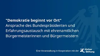 Demokratie beginnt vor Ort: Erfahrungsaustausch mit Bundespräsident Frank-Walter Steinmeier (2024)