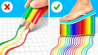 RAINBOW FEET HACKS || Best DIY shoes by 5-Minute Crafts