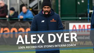 ‘’I was immensely proud of them’’ - Interim Coach Alex Dyer after the Stones win over Halifax Town