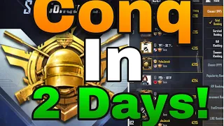 How I got S14 CONQUEROR in 2 DAYS!!! | PUBG Mobile