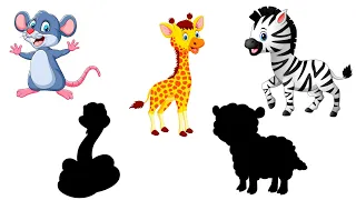 Развивающие мультики для детей  Угадай животных! Учим животных Животные и их звуки для малышей