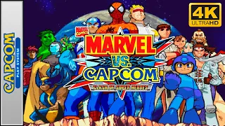 Marvel vs. Capcom: Clash of Super Heroes (CPS-2/Arcade) Longplay 4K 60FPS