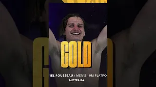 Australia’s Cassiel Rousseau has won the gold medal in the men’s 10m platform diving #shorts