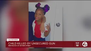 Police investigating after 8-year-old girl shot and killed in Detroit home