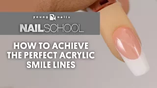 YN NAIL SCHOOL - HOW TO ACHIEVE THE PERFECT ACRYLIC SMILE LINES