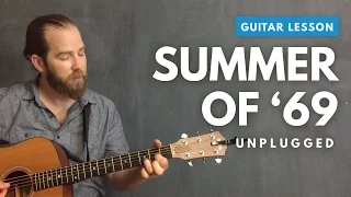 Acoustic guitar lesson for "Summer of '69" by Bryan Adams