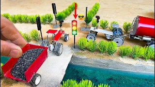 Green Light Go! Red Light Stop! diy tractor mini traffic lights science project| |@minigarden3309