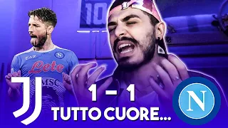 😍💙 CHE CUORE... JUVE-NAPOLI 1-1 | LIVE REACTION TIFOSO NAPOLETANO HD