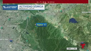 Temblor de magnitud 4.1 sacude a la zona de Corona