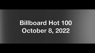 Billboard Hot 100- October 8, 2022