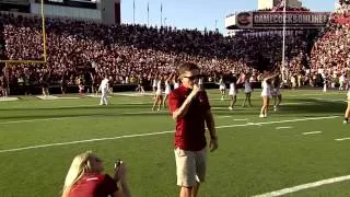 Kyle Carpenter Leads Off the Gamecocks Cheer