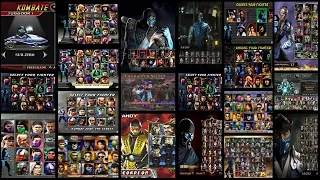 Mortal Kombat | Evolución de la Selección de Personaje | (MK1-11) |