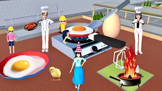 Yuta Mio Masak Ayam Dan Telur Raksasa😱😱
