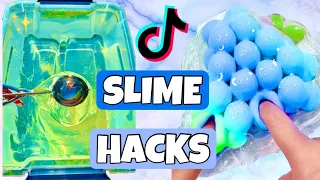 I Tried VIRAL TikTok Slime Hacks! 😱🤨 *Oddly Satisfying Slime ASMR DIY*