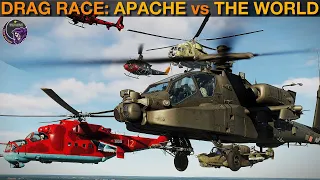 DRAG RACE: AH-64D Apache vs The World | DCS WORLD