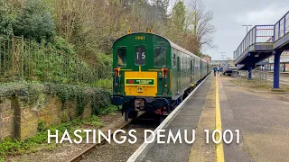 Hastings DEMU 1001 thrashes to Exeter with the Cogload Climber - 2024