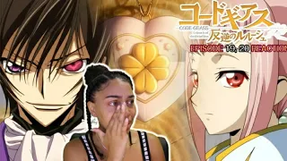 I FEEL SO CONFLICTED!!! | CODE GEASS R2 EPISODE 19, 20 REACTION