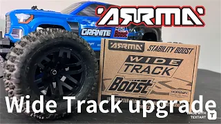 Upgrading Aarma Granite with the WIDE TRACK BOOST #rccar #arrma