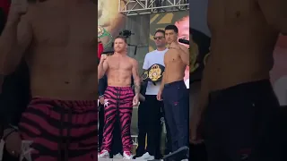 Canelo Bivol final face off weigh in fight is on