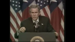 George W. Bush "If He Won't Disarm, The US Will Lead A Coalition To Make Sure He Does.", Basra And B