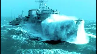 Powerful Military Ships Overcome Giant Waves In Storm❗Awesome Ships Launches Compilation