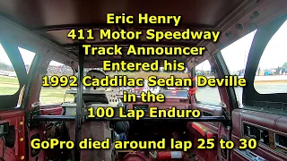 Eric Henry ENDURO In car Camera @ 411 Motor Speedway Dec  28, 2019