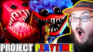 Project: Playtime - Official Cinematic & Gameplay Trailer - Poppy Playtime REACTION!!!