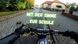 Mit der SIMSON zur SCHULE 🤓🎒 | Mein alltäglicher Schulweg | Motovlog #23