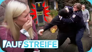 Pfefferspray-Attacke! 😱 Und dann geht ein Maskierter auf die Beamten los | Auf Streife | SAT.1