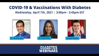 COVID-19 Vaccination and Diabetes Webinar