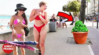 THE BEST COMPILATION OF BUSHMAN PRANK! JUNE 2023. AWESOME REACTIONS