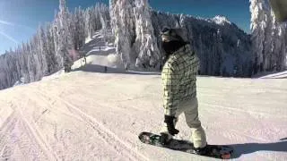 Learning How to Snowboard at Stevens Pass