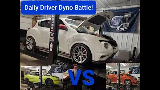 We Dyno The Daily Drivers ! Juke vs Neon NYG vs Fiat 500t on the Dynojet 224xlc!