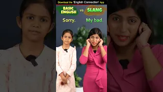 Basic English vs Slang English, Spoken English Vocabulary, Adi n Kanchan English Connection #shorts