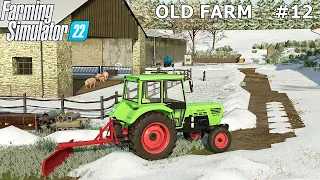 FS 22 | OLD FARM #12. Snow removal. Selling corn. New machine. | Timelapse