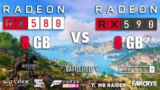 RX 590 vs RX 580 Test in 8 Games