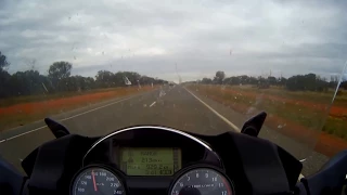 GTR run on the open road and no speed limit in the Northern Territory Australia.