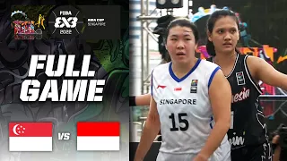 Singapore v Indonesia | Women | Full Game | FIBA 3x3 Asia Cup 2022