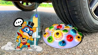 Crushing Crunchy & Soft Things by Car - Experiment Car Toys, Watermelon, Soft drinks