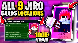 🔥*REAL* How To Find All 9 Jiro Cards Locations In Roblox Death Ball Jiro Card Hunt