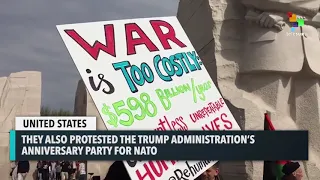 Anti-War Protests At The Martin Luther King Jr. Memorial