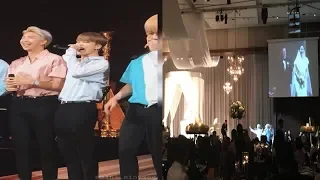 BTS sing the congratulatory song at their manager's wedding