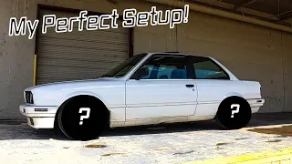 New wheels for the BMW E30! The perfect fitment