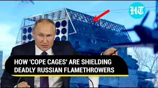 Russia bleeds Ukraine with TOS-1A Flamethrowers; 'Cope Cages' installed to escape counter attacks