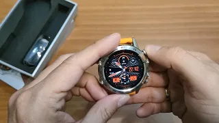 K52 smartwatch unboxing and quick menu view