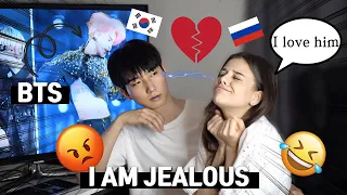 🇰🇷🇷🇺 Making My Boyfriend Jealous PRANK | Korean Russian Couple *CUTE REACTION*