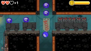 New Update " INTO THE CAVE " Blue Tomato Ball  Complete level 61 - 75 with boss fights