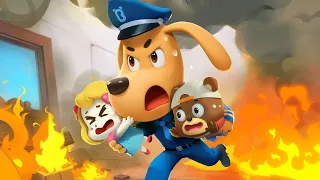 Sheriff's Rescue Mission | Safety Cartoon | Educational | Kids Cartoons | Sheriff Labrador | BabyBus